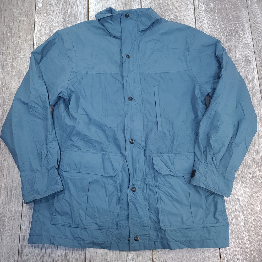 REI Gore-Tex Jacket Mens Large Blue Vintage USA Made Shell Parka